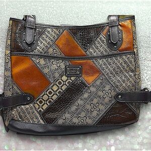 Y2K Liz & Co. Bag Tote with attached makeup bag